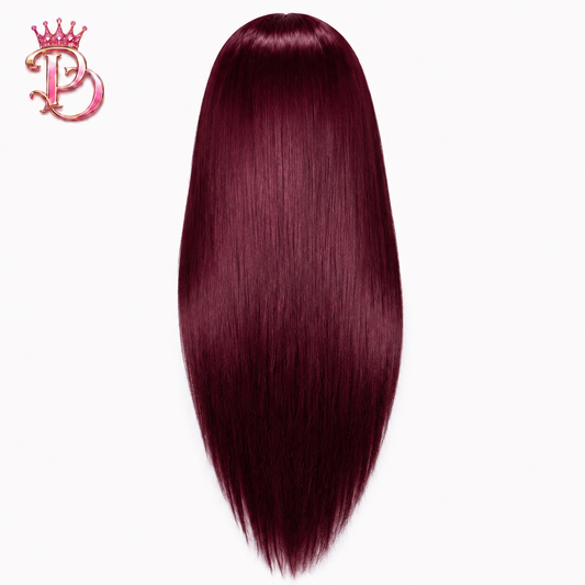 Straight HD Lace Burgundy/99J Wig