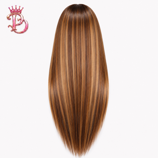 Straight HD Lace Highlighted Wig