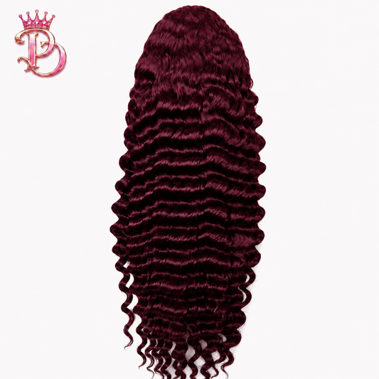 Deep Wave HD Lace Burgundy/99J Wig